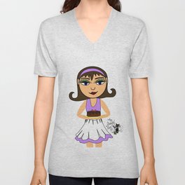Mommy from The Sweety Peas V Neck T Shirt