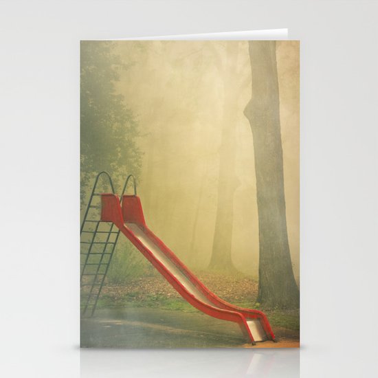 rEd sLide Stationery Cards