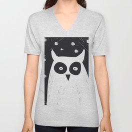 The Owl V Neck T Shirt