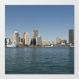 Detroit Skyline Canvas Print