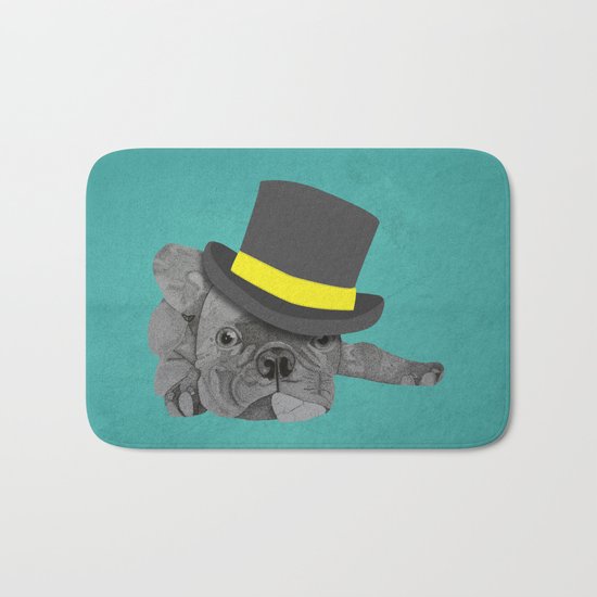 Dapper Dog - French Bulldog Bath Mat