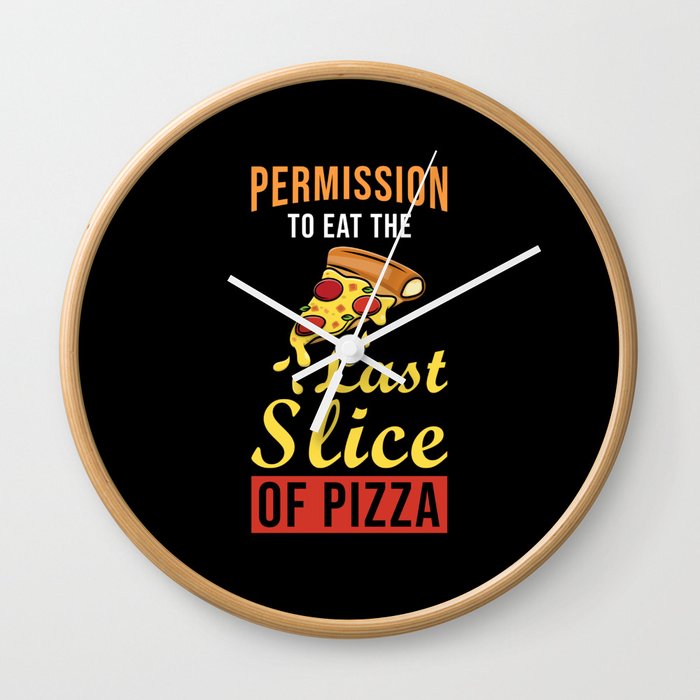 Pizza Slice Wall Clock