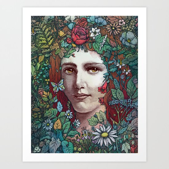 Flora Art Print