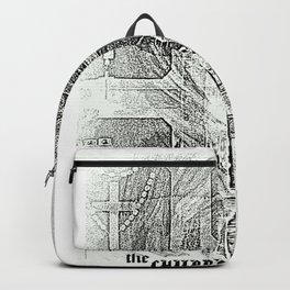 PROTECTRESS Backpack | Black And White, Digital, Medien, Home Decor, Maryfigure, Laake Photos, Wall Decor, Relaxing, Typographie, Creativ Design 