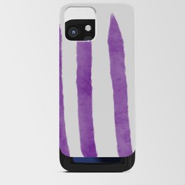 Watercolor Vertical Lines With White 51 iPhone Card Case