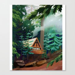 A Frame Cabin  Canvas Print