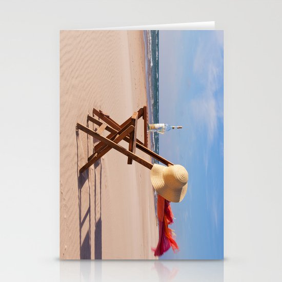 Windy Beach Day Stationery Cards
