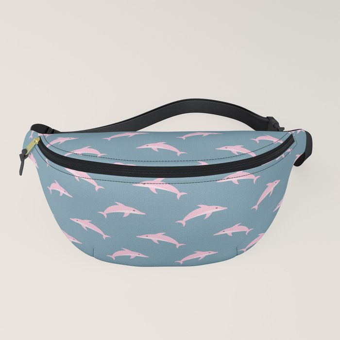 pink dolphin fanny pack