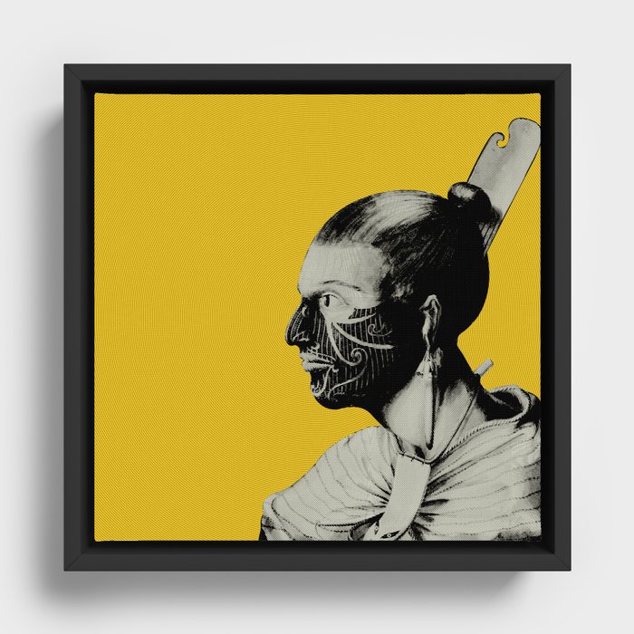 The Yellow Warrior Framed Canvas