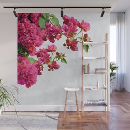 Bougainvillea Floral Mediterranean Greek Island Wall Mural