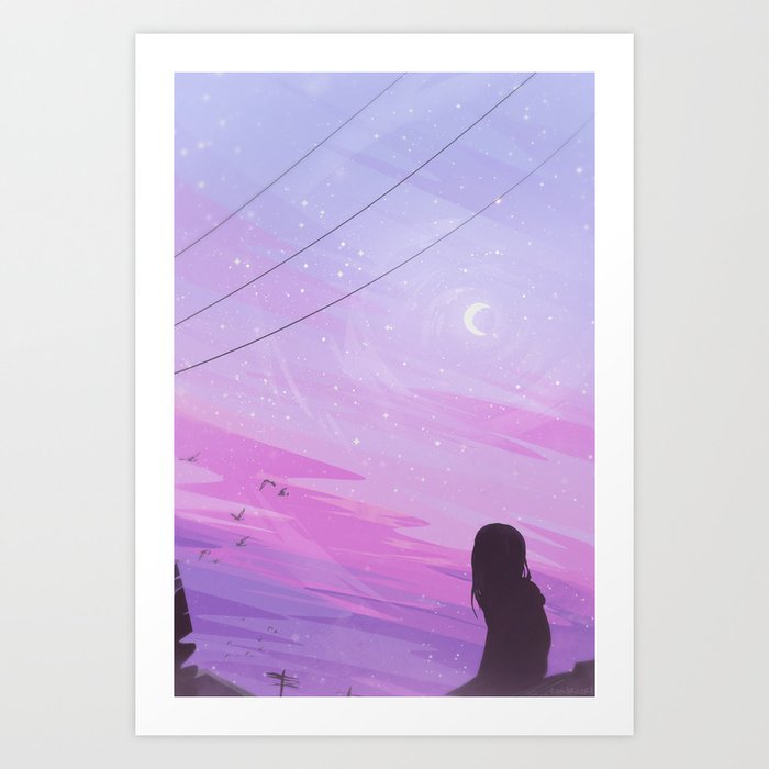 Gazing Skyward Art Print