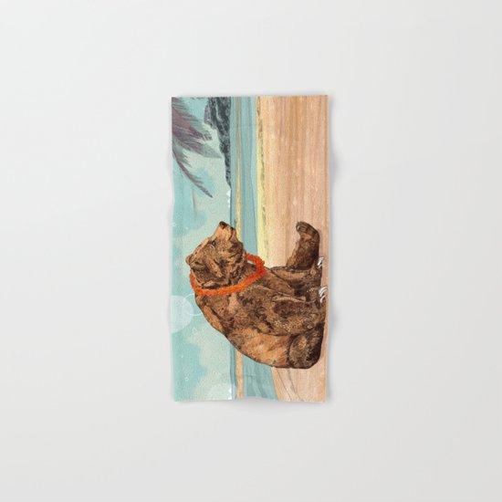 Beach Bear Hand & Bath Towel