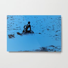 Blue Waters - Jet Ski Fun Metal Print | Watercraft, Jetski, Summersports, Hi Speed, Water, Color, Waterskiing, Summerfun, Boating, Graphicdesign 