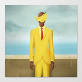 BananaTV x Magritte Canvas Print