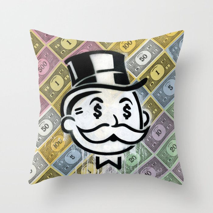 Another Day - Another Dollar Throw Pillow