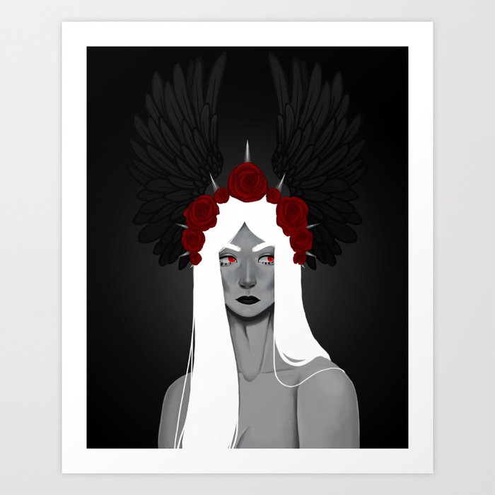 Dark Angel Art Print By Sophielinab Society6