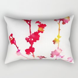 Florescence Red Rectangular Pillow