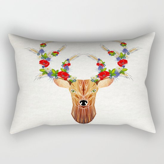 deer spring Rectangular Pillow