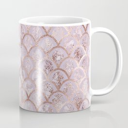 Rose gold geometric shapes pattern Coffee Mug