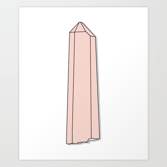 Rose Quartz Art Print