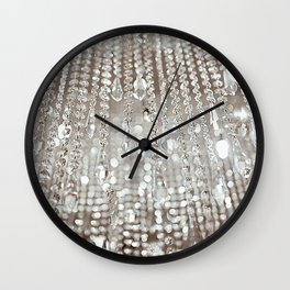 Crystals and Light Wall Clock