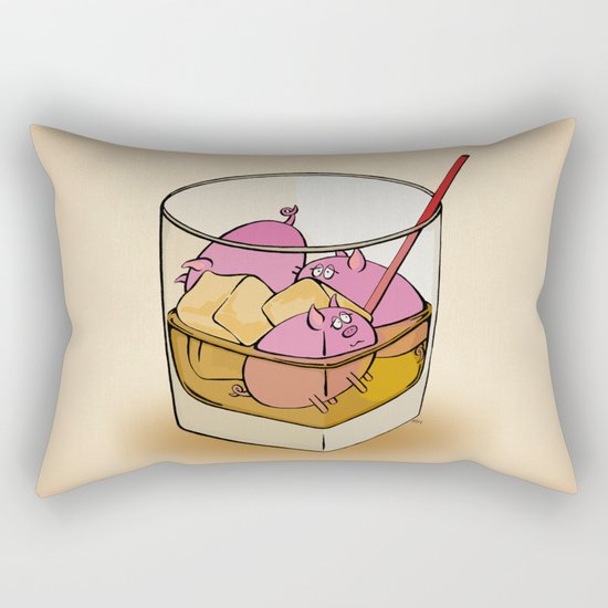 Pickle Pigs Too Rectangular Pillow