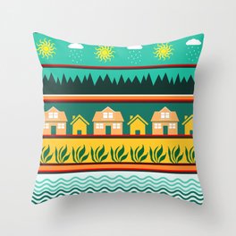 Country Life Throw Pillow