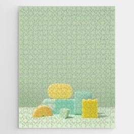 Green sponges nº 3 Jigsaw Puzzle