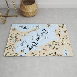 Map of Georgian Bay and Lake Huron Rug
