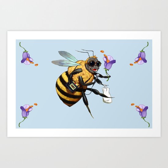 Busy B. Art Print
