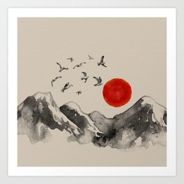 Japanese Landscape Art Prints For Any Decor Style Society6 Nobuo impressionist japanese art landscape painting near. japanese landscape art prints for any