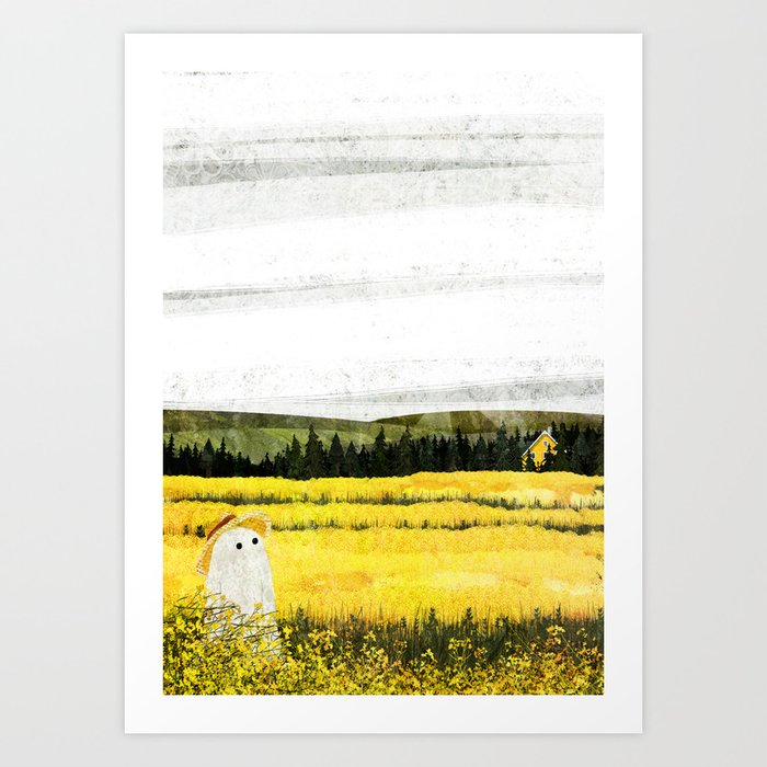 Rapeseed Farmer Art Print