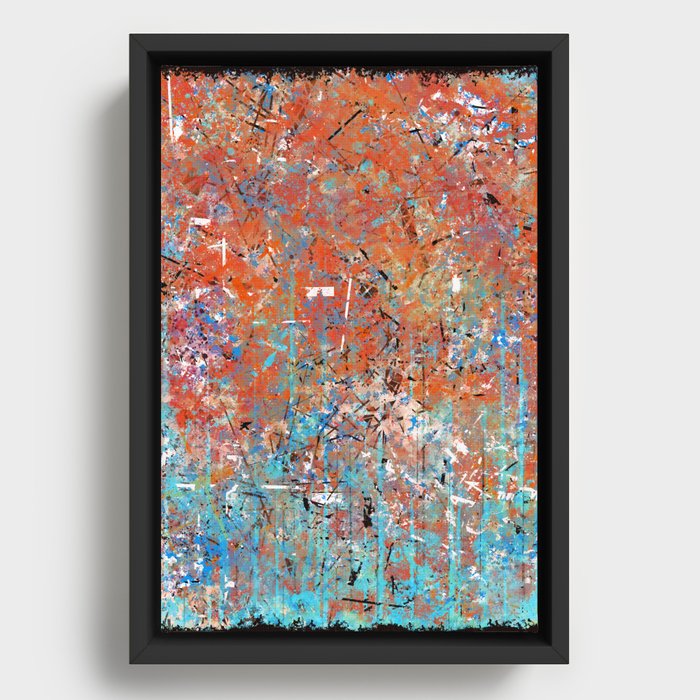 Abstract #7 Framed Canvas