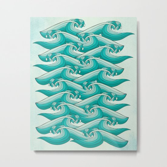 Ocean Vibes Metal Print
