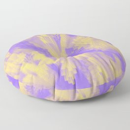 "Marble Macaron" - a design of the original line "MKLYNE" [lavender & buttermilk yellow} Floor Pillow