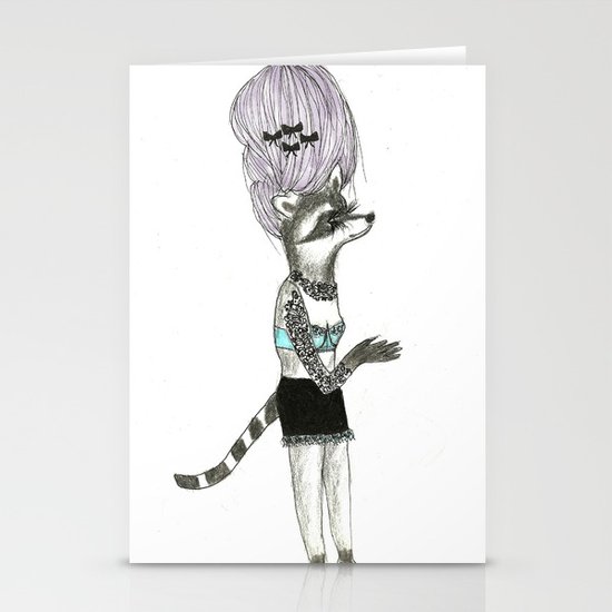 Tattooed Raccoon Stationery Cards