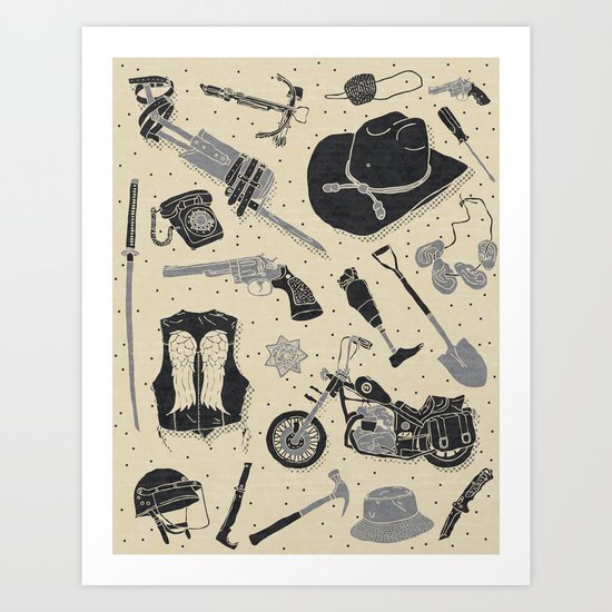 Artifacts: Walking Dead Art Print