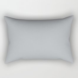 Best Seller Pale Gray Solid Color Parable to Jolie Paints French Grey - Shade - Hue - Colour Rectangular Pillow