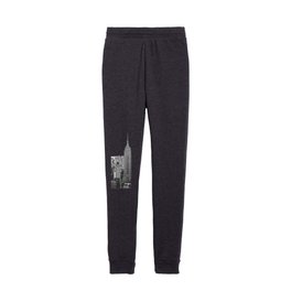 NEW YORK Black and White Kids Joggers