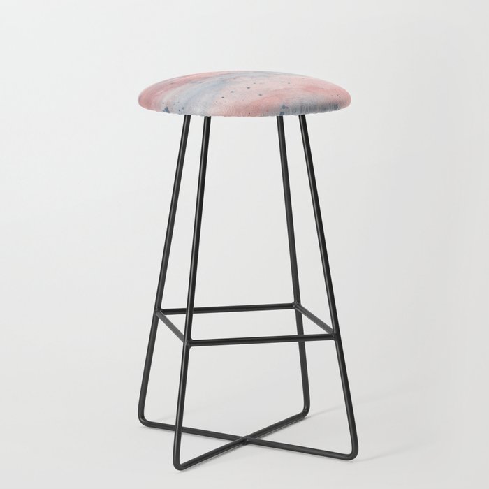 Cotton Candy Watercolor  Bar Stool