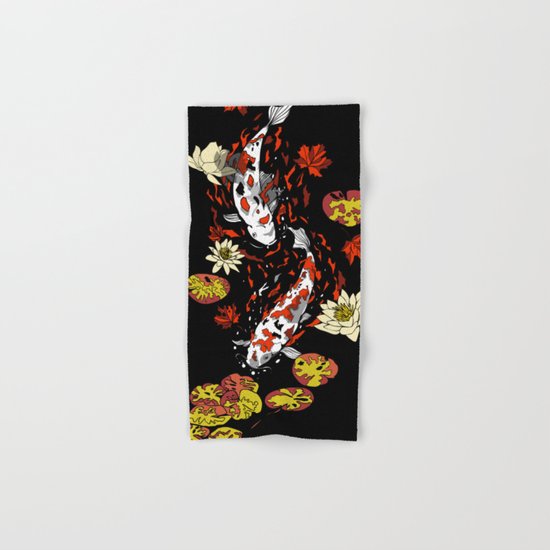 FALLING FISHES Hand & Bath Towel