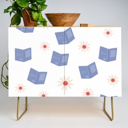 Books and Flowers, Spring Read Credenza