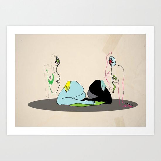 picasso woman Art Print