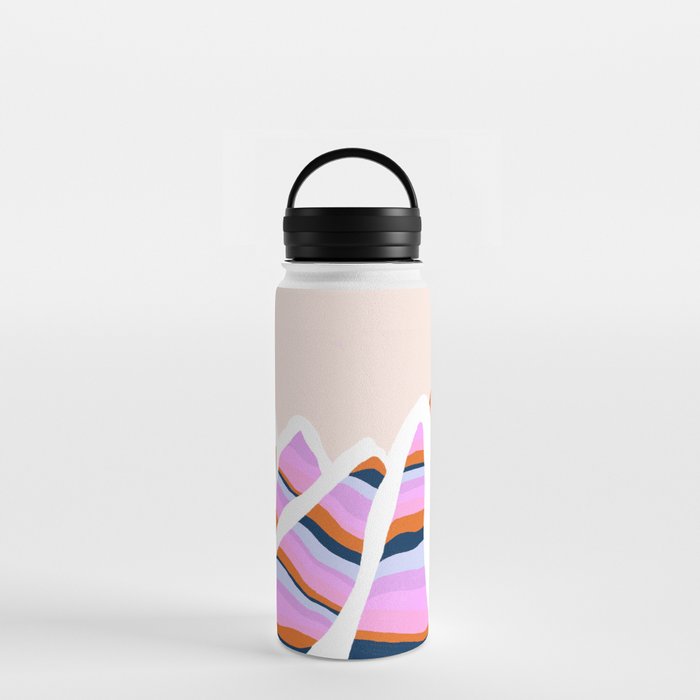 peak to peak: stripes Water Bottle