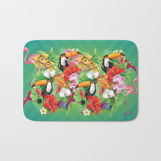 tropical karnaval Bath Mat