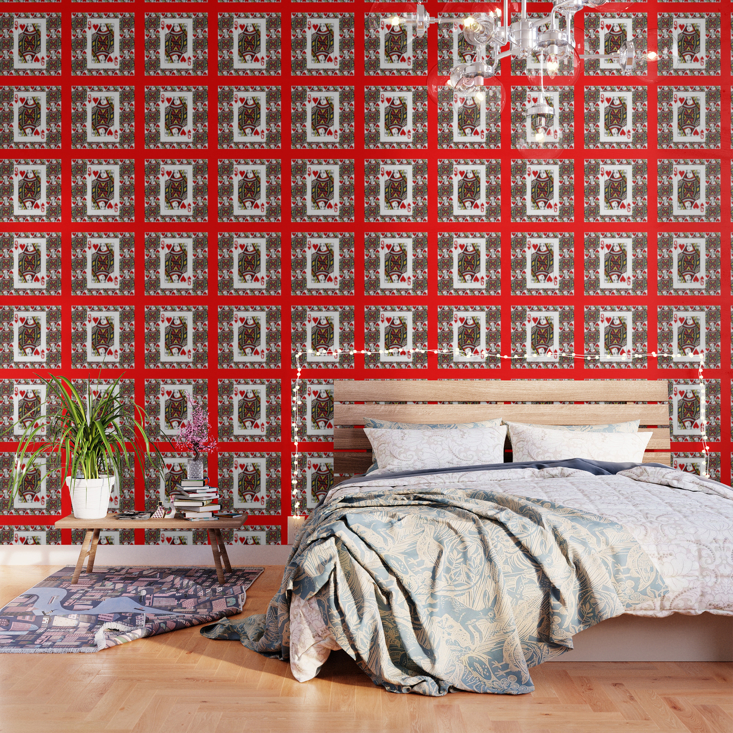 Red Queen Of Hearts Playing Cards Artwork Wallpaper By Sharlesart Society6 Red Queen Of Hearts Playing Cards Artwork Wallpaper By Sharlesart Society6