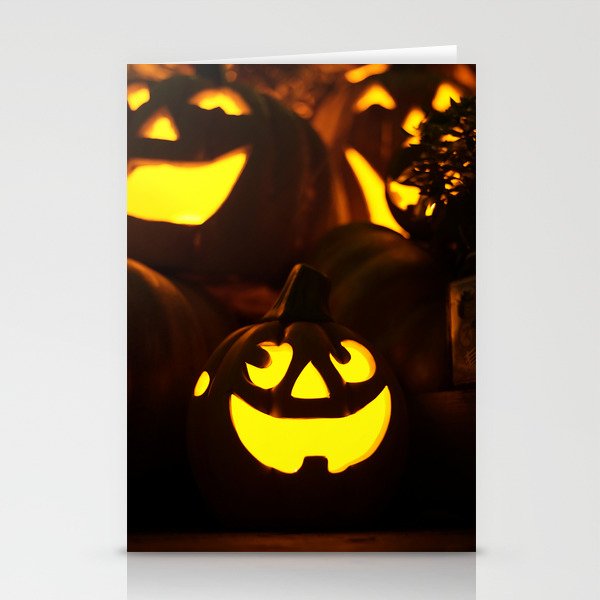 Halloween Jack Lantern Stationery Cards