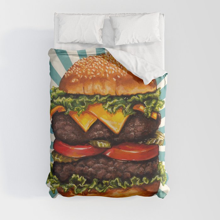 Cheeseburger - Double Duvet Cover