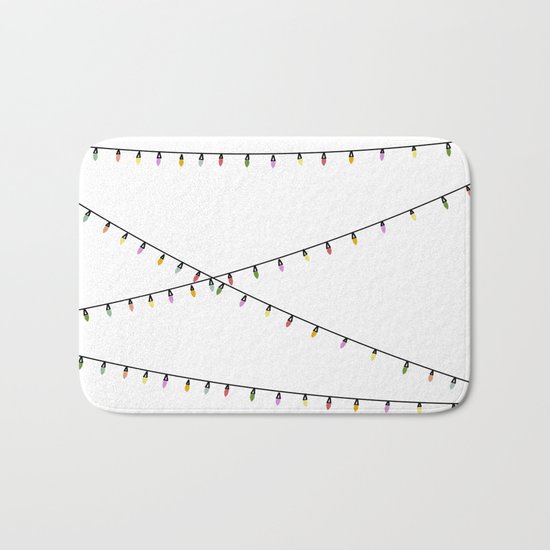 CHRISTMAS LIGHTS Bath Mat