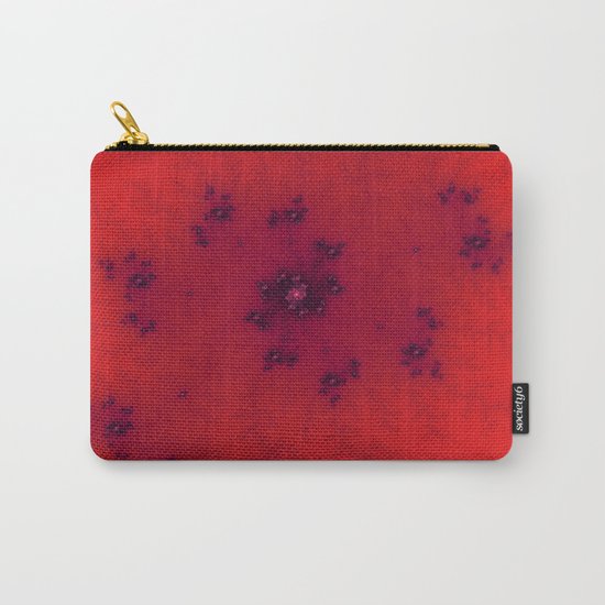 Red Fractal Carry-All Pouch